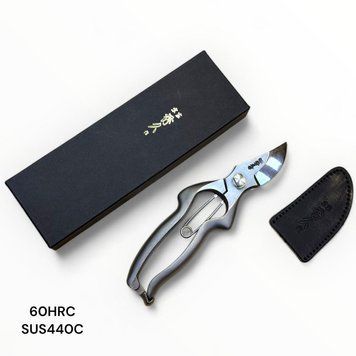 Секатор 200 мм YP200S (T-513) нержавіюча сталь (леза 70 мм, INOX SUS440C, 60HRC) 255 г, HIDEHISA Toyama Hamono 147775-21 фото