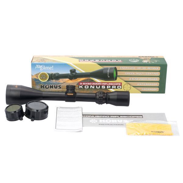 Оптичний приціл KONUS KONUSPRO 3-9x50 30/30 (Безкоштовна доставка) B655 фото