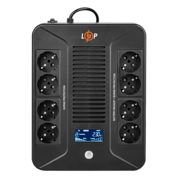 Лінійно-інтерактивне ДБЖ LP-600VA-8PS (360Вт) LP16160 фото