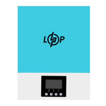 Гібридний сонячний інвертор (ДБЖ) LPW-HY3022MN-L 3000VA (3000Вт) 24V 80A MPPT 30-400V OFF GRID LP30590 фото