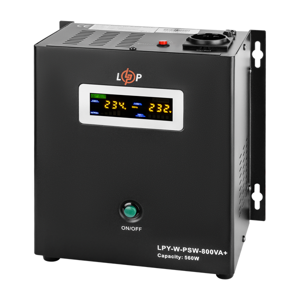 ДБЖ з правильною синусоїдою 12V LPY-W-PSW-800VA+(560Вт)5A/15A LP4143 фото