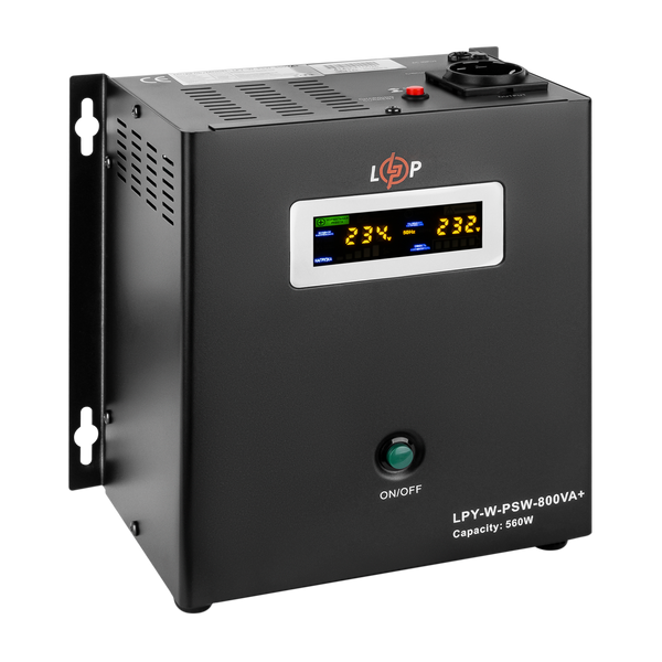 ДБЖ з правильною синусоїдою 12V LPY-W-PSW-800VA+(560Вт)5A/15A LP4143 фото