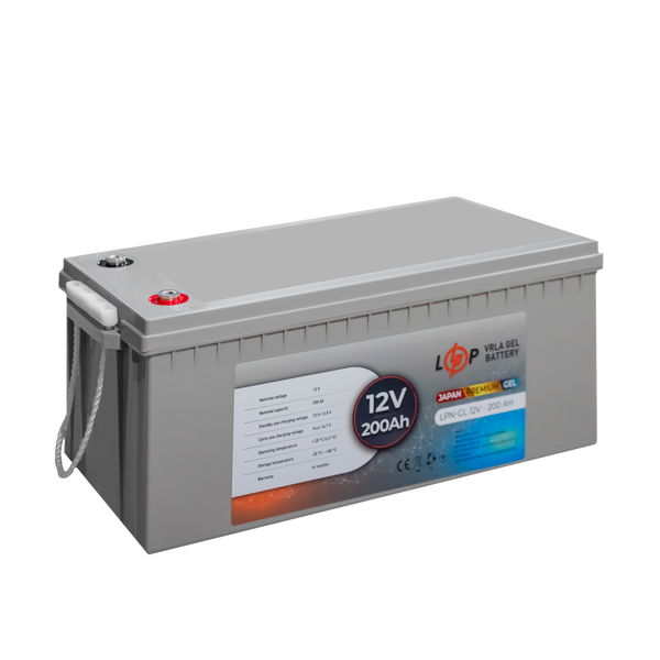 Акумулятор гелевий LPN-GL 12V - 200 Ah (Безкоштовна доставка) LP13720 фото