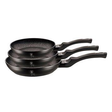 Набір сковорідок Berlinger Haus Black Silver Collection (BH-6159) BH-6159 фото