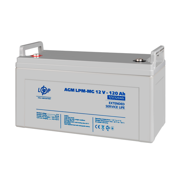 Акумулятор мультигелевий LPM-MG 12V - 120 Ah LP3876 фото