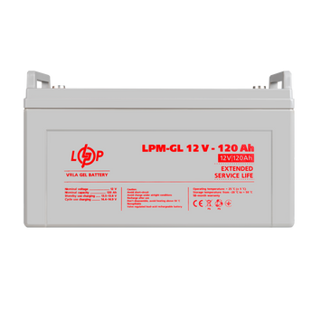 Акумулятор гелевий LPM-GL 12V - 120 Ah LP3870 фото
