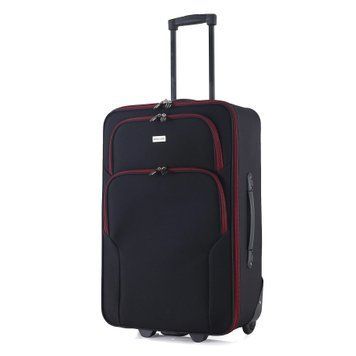 Валіза Semi Line 24" (M) Black/Red Lines (T5680-2) DAS303170 фото