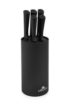 Набір з 5 кухонних ножів та підставки Gerlach Smart Black (5901035506817) 5901035506817 фото