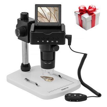 Цифровий мікроскоп SIGETA Superior 10x-220x 2.4" LCD 1080P HDMI/USB/TV B3705 фото