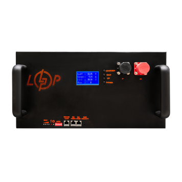 Акумулятор LP LiFePO4 51,2V - 230 Ah (11776Wh) (Smart BMS 200A/100А) з LCD метал RM RS485/CAN (Безкоштовна доставка) LP23628 фото