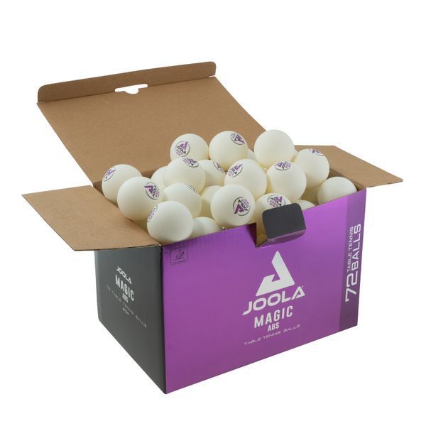 М'ячі для настільного тенісу Joola Magic ABS 40+ White 72 шт (44216) 930813 фото