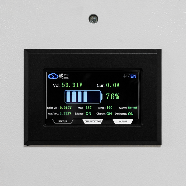Акумулятор LP LiFePO4 51,2V - 100 Ah (5120Wh) (BMS 100A/50А) метал LCD Smart RS485/CAN JK настінний (Безкоштовна доставка) LP37733 фото